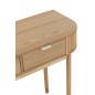 Escritorio auxiliar de madera marrón claro 100x40x76 cm