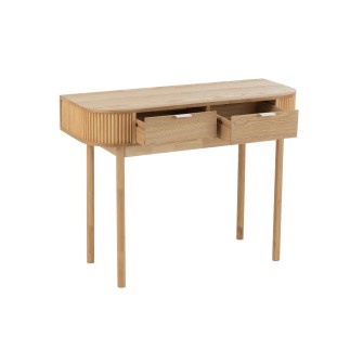 Bureau d'appoint en bois marron clair 100x40x76 cm