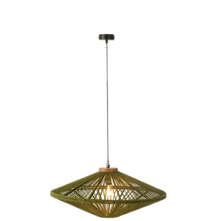Lámpara de techo de metal verde 77.5*77.5*36 cm
