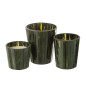Candela profumata 60H in portacandele in vetro verde 15.5x15.5x18.5 cm Candela profumata 60H in portacandele in vetro verde 15.5x15.5x18.5 cm