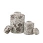 Pot décoratif en porcelaine multicouleur 20x20x30.5 cm