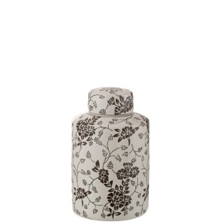 Pot décoratif en porcelaine multicouleur 20x20x30.5 cm