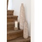 Vase en céramique beige 13x13x45 cm Vase en céramique beige 13x13x45 cm