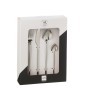 Set de 24 couverts en acier inoxydable argent brillant Set de 24 couverts en acier inoxydable argent brillant