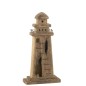 Phare en bois naturel foncé 16x7x31 cm Phare en bois naturel foncé 16x7x31 cm