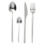 Set de 24 couverts en acier inoxydable argent brillant Set de 24 couverts en acier inoxydable argent brillant