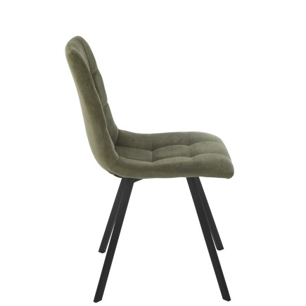 Cadeira de mesa em metal verde 55x45x85 cm