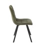 Sedia da tavolo in metallo verde 55x45x85 cm