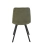 Sedia da tavolo in metallo verde 55x45x85 cm