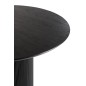 Table en bois noir 120x120x76 cm