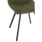 Sedia da tavolo in metallo verde 55x45x85 cm