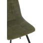 Cadeira de mesa em metal verde 55x45x85 cm