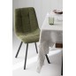 Cadeira de mesa em metal verde 55x45x85 cm