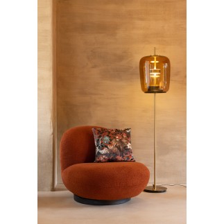 Lance led en verre marron 35x35x168 cm