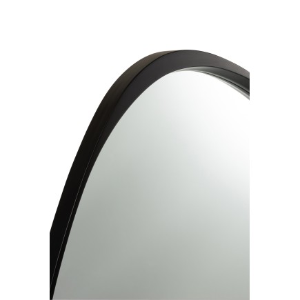 Espelho irregular em madeira preta 99x90x6,8 cm