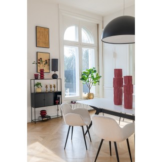 Set de 3 photophores en métal doré D.30-36 et 48 cm