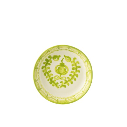 Plat en céramique verte 25x25x6 cm