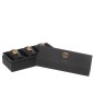 Caixa com 3 velas perfumadas de parafina preta 21,5 x 9,5 x 7 cm