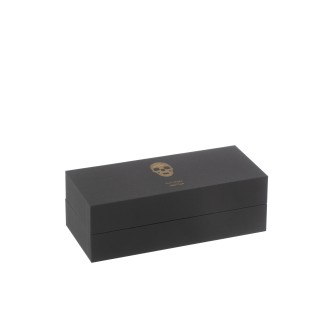 Scatola di 3 candele profumate in paraffina nera 21,5x9,5x7 cm