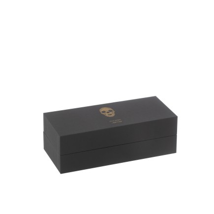 Scatola di 3 candele profumate in paraffina nera 21,5x9,5x7 cm