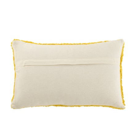 Almofada retangular «Soleil» amarela 30x50x15 cm