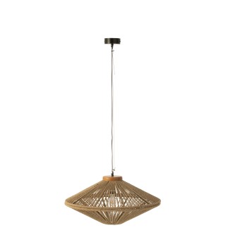 Lampe suspendue en métal naturel 62x62x33 cm
