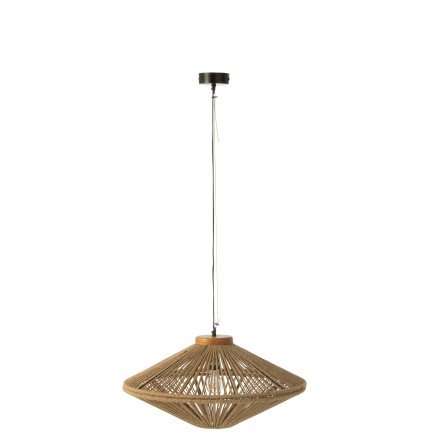 Lampe suspendue en métal naturel 62x62x33 cm