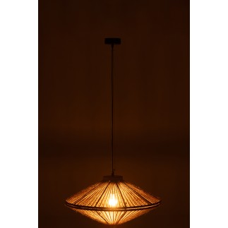 Lampe suspendue en métal naturel 62x62x33 cm