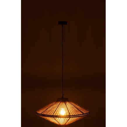 Lampe suspendue en métal naturel 62x62x33 cm
