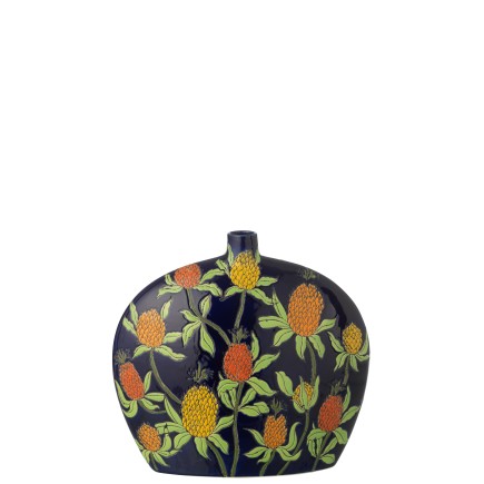 Vase ananas en porcelaine multicouleur 33x12x30 cm