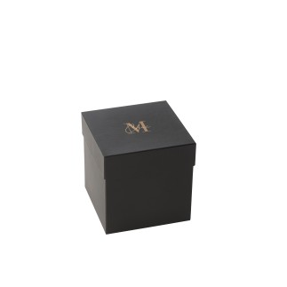 Candela profumata 80h in vetro dorato 15,5x15,5x15,5 cm