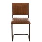 Sedia moderna in pelle e metallo marrone 52x45x88 cm
Sedia moderna in pelle e metallo marrone 52x45x88 cm