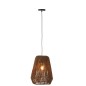 Candeeiro suspenso em metal preto 30x30x38 cm