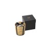 Bougie parfumée 80h dans verre doré 15.5x15.5x15.5 cm Bougie parfumée 80h dans verre doré 15.5x15.5x15.5 cm