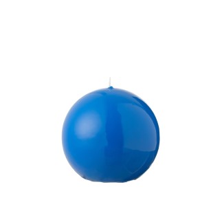 Bougie boule 30H bleu D.12 cm