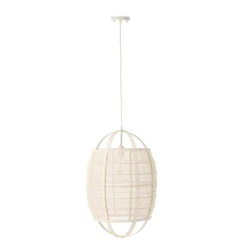 Lampe suspendue en tissu noir 37x37x56 cm