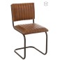 Sedia moderna in pelle e metallo marrone 52x45x88 cm
Sedia moderna in pelle e metallo marrone 52x45x88 cm