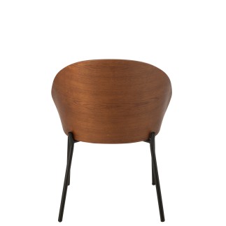 Chaise en bois marron 53.5x54.2x74.6 cm
