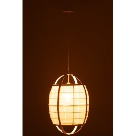 Lámpara de techo de tela negra 37*37*56 cm