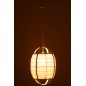 Lampe suspendue en tissu noir 37x37x56 cm