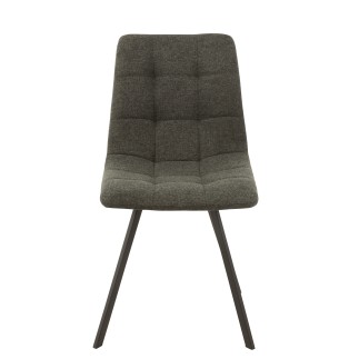 Chaise en métal gris 55x47x82 cm
