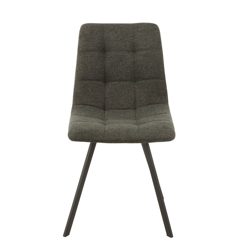 Sedia in metallo grigio 55x47x82 cm Sedia in metallo grigio 55x47x82 cm
