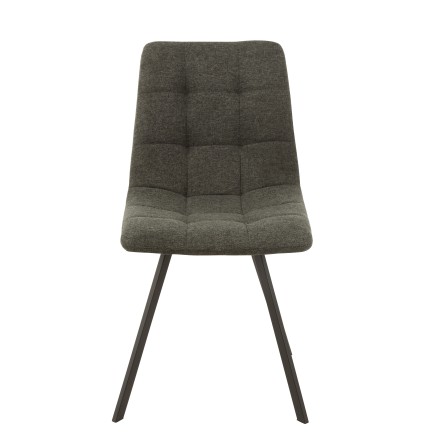 Chaise en métal gris 55x47x82 cm