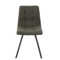 Sedia in metallo grigio 55x47x82 cm Sedia in metallo grigio 55x47x82 cm