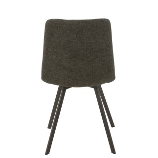 Sedia in metallo grigio 55x47x82 cm
