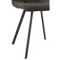 Sedia in metallo grigio 55x47x82 cm Sedia in metallo grigio 55x47x82 cm