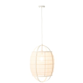Lampe suspendue en tissu noir 37x37x56 cm