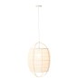 Lampe suspendue en tissu noir 37x37x56 cm