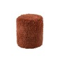 Soffice pouf cilindrico in poliestere color rame 40x40x50 cm Soffice pouf cilindrico in poliestere color rame 40x40x50 cm