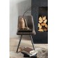 Sedia in metallo grigio 55x47x82 cm Sedia in metallo grigio 55x47x82 cm